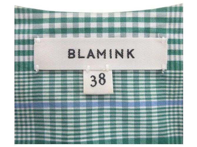 Autre Marque Blamink M CO CHK CASH WRAP Kleid Grün - Ansicht 10