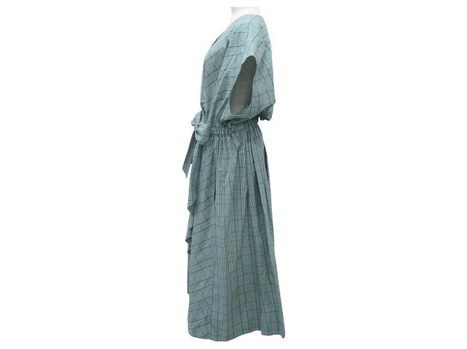 Autre Marque Blamink M CO CHK CASH WRAP Kleid Grün - Ansicht 3