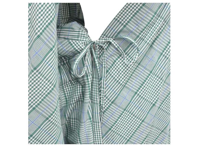 Autre Marque Blamink M CO CHK CASH WRAP Kleid Grün - Ansicht 7