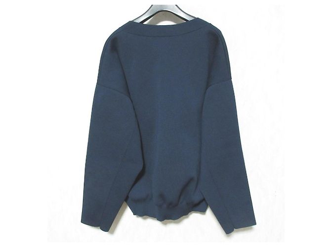 Autre Marque IIROT Dry touch V-Ausschnitt Strickpullover Blau Marineblau - Ansicht 2