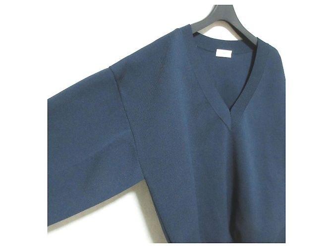 Autre Marque IIROT Dry touch V-Ausschnitt Strickpullover Blau Marineblau - Ansicht 3