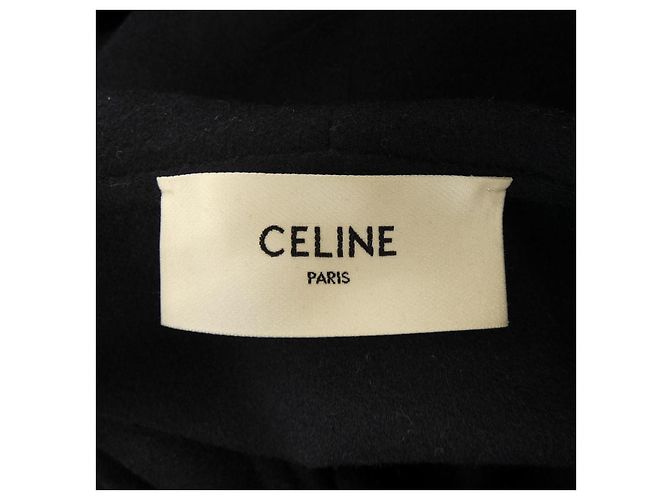 Céline Chaqueta Celine Triomphe 100% Cachemira Azul Azul marino - vista 4