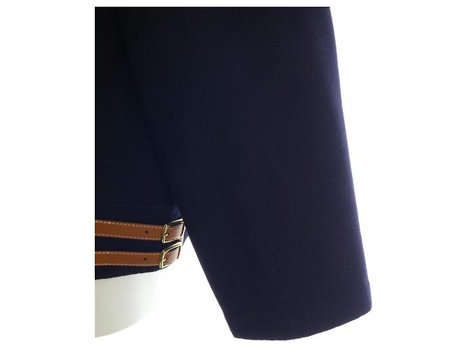 Céline Chaqueta Celine Triomphe 100% Cachemira Azul Azul marino - vista 6