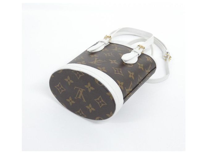 Bucket Borsa secchiello Louis Vuitton LV Match Monogram in tela rivestita Marrone - vista 2