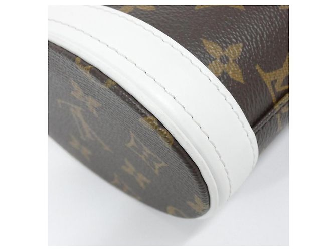 Bucket Borsa secchiello Louis Vuitton LV Match Monogram in tela rivestita Marrone - vista 3