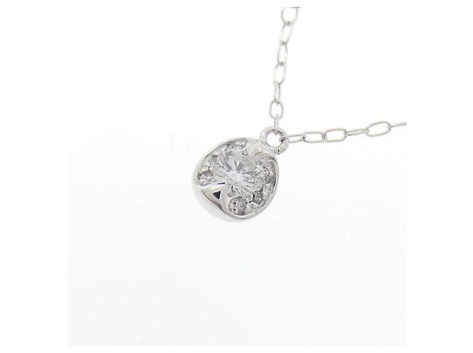 Autre Marque Collana in oro bianco K10 e diamanti Argento - vista 3