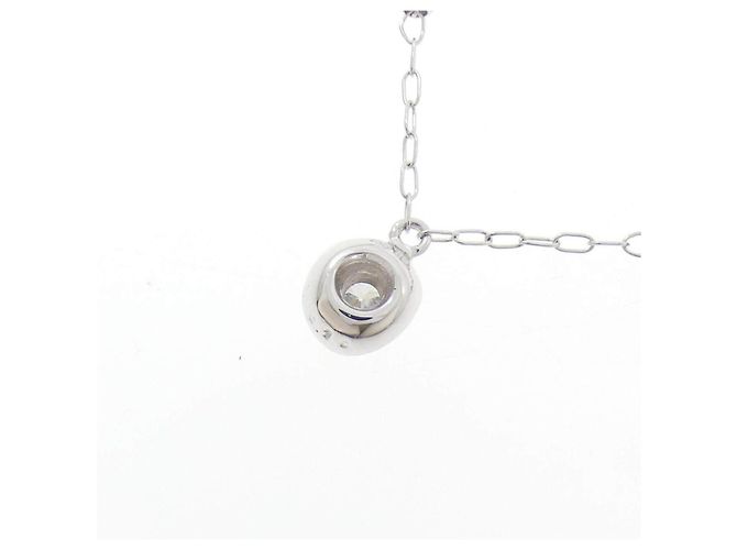 Autre Marque Collana in oro bianco K10 e diamanti Argento - vista 4