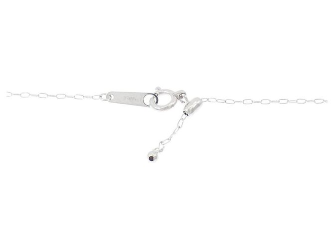 Autre Marque Collana in oro bianco K10 e diamanti Argento - vista 5