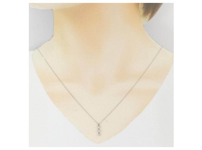 Autre Marque Collana di diamanti Pt900/Pt850 Argento - vista 6