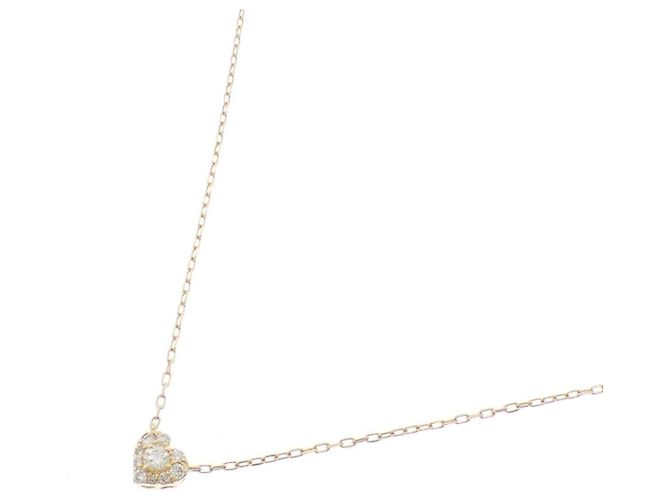 Autre Marque Collana Cuore con Diamanti Au750 D'oro - vista 2
