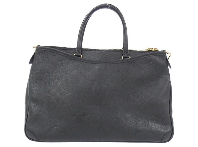 Borsa Louis Vuitton Monogram Empreinte Trianon Nero - vista 2