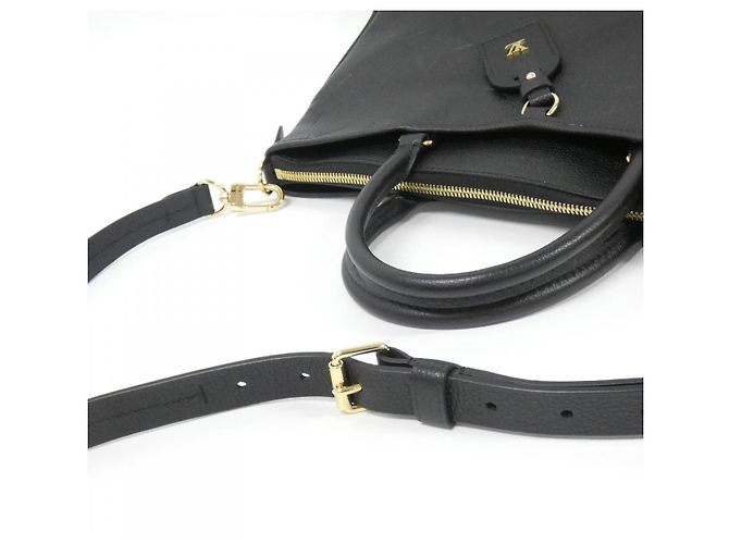 Borsa Louis Vuitton Monogram Empreinte Trianon Nero - vista 7