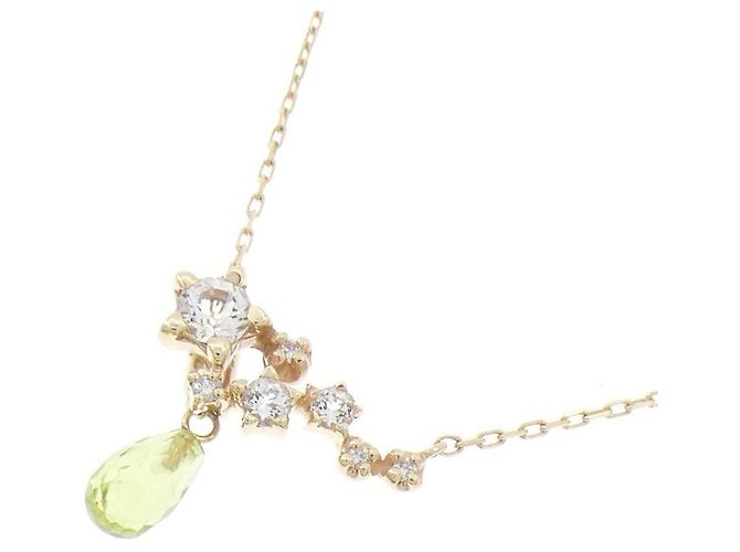 Autre Marque Vendome K10 Yellow Gold Color Stone Necklace Golden - view 3