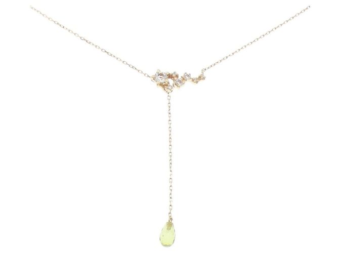 Autre Marque Vendome K10 Yellow Gold Color Stone Necklace Golden - view 6