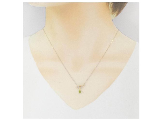Autre Marque Vendome K10 Yellow Gold Color Stone Necklace Golden - view 7