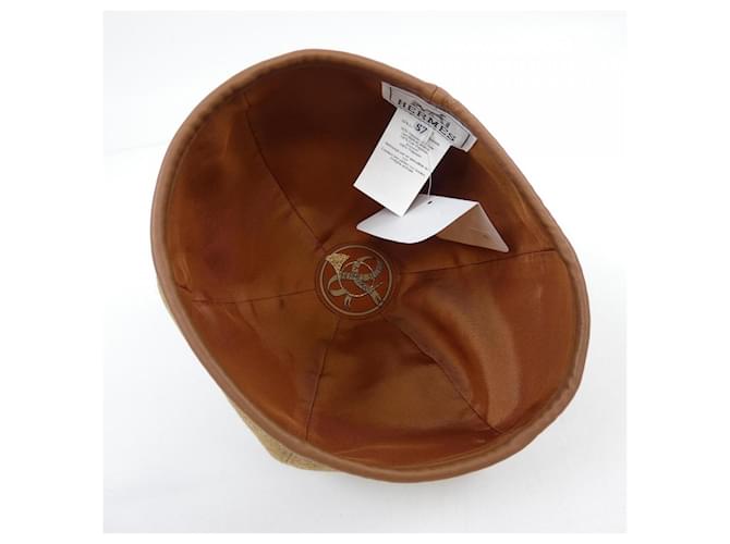 Cappello Hermès GABRIELLE COR ET RUBANS Marrone - vista 5