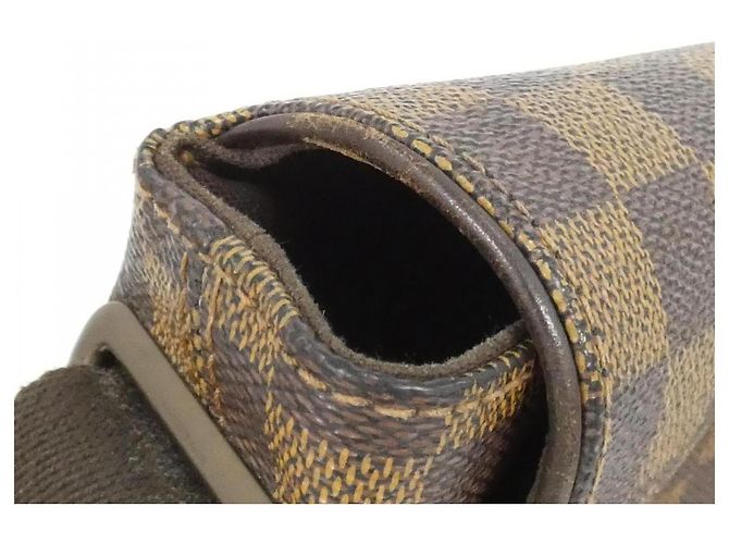 Borsa a tracolla Louis Vuitton Brooklyn Damier Marrone - vista 6