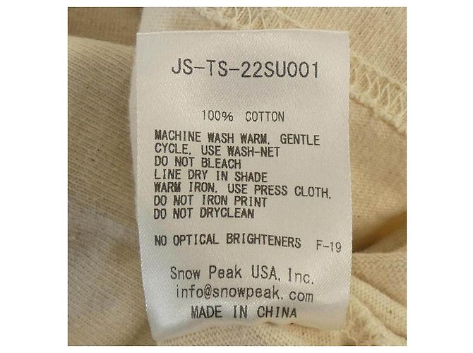 Autre Marque Camiseta Snow Peak Beige - vista 3