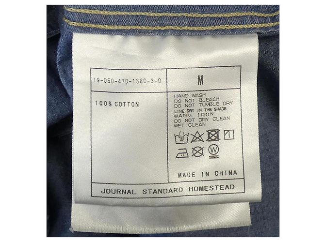 Autre Marque Camicia J.S HOMESTEAD Blu - vista 3