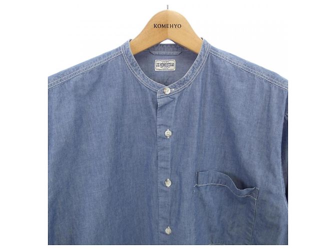 Autre Marque Camicia J.S HOMESTEAD Blu - vista 5
