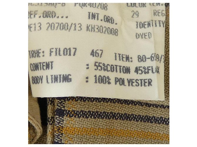 Autre Marque Chaqueta de lana Lardini Beige Amarillo Azul marino - vista 3