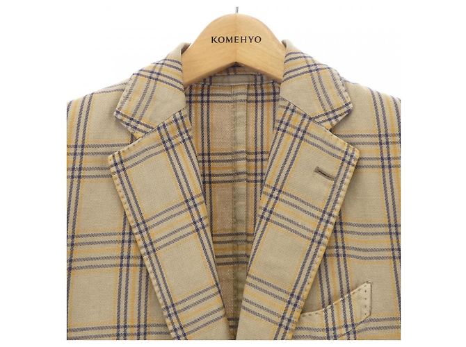 Autre Marque Chaqueta de lana Lardini Beige Amarillo Azul marino - vista 5