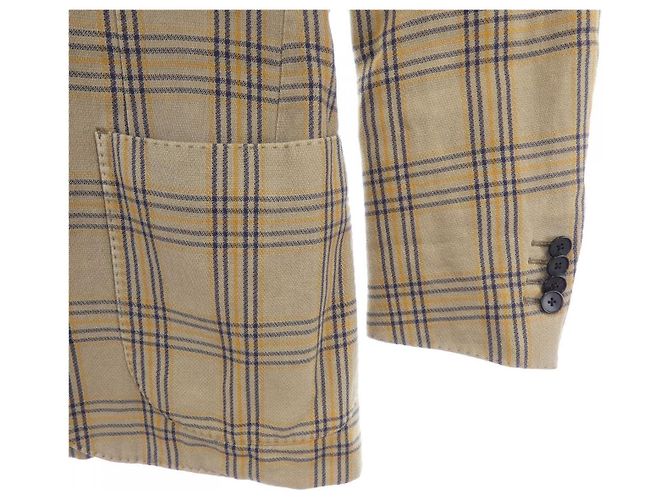 Autre Marque Chaqueta de lana Lardini Beige Amarillo Azul marino - vista 6