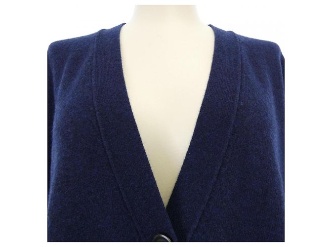 Cárdigan de cachemira Louis Vuitton Grace Coddington Azul Azul marino - vista 5