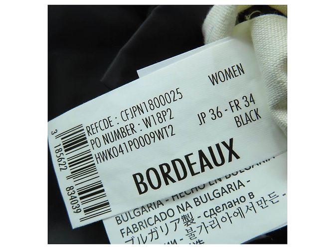 Autre Marque Abrigo de plumón Pyrenex BORDEAUX con piel de mapache Negro - vista 10