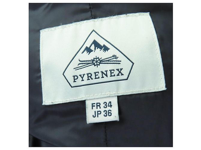 Autre Marque Abrigo de plumón Pyrenex BORDEAUX con piel de mapache Negro - vista 8