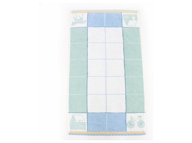 Hermès Borsa Asciugamano in Cotone Hermes Towel Bag Towel Blu - vista 3
