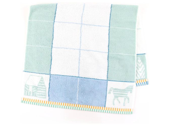 Hermès Borsa Asciugamano in Cotone Hermes Towel Bag Towel Blu - vista 4