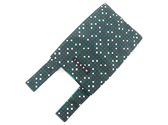 Marni Porter Nylon Tote Bag Grün - Ansicht 5