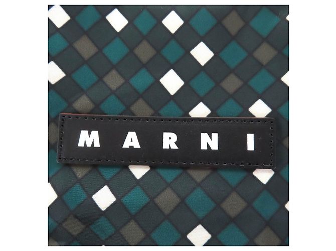 Marni Porter Nylon Tote Bag Grün - Ansicht 8