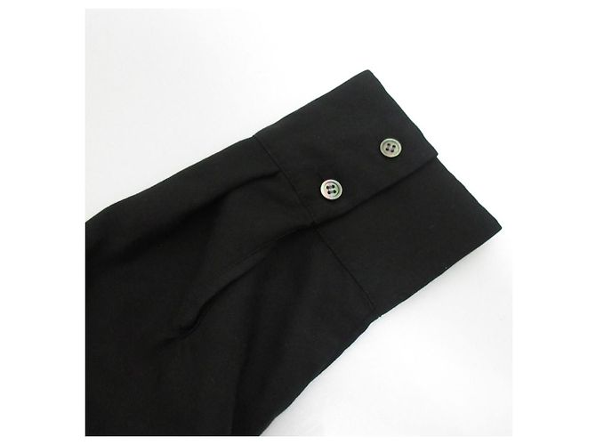 Autre Marque Lisiere Oversized-Bluse mit V-Ausschnitt Schwarz - Ansicht 8