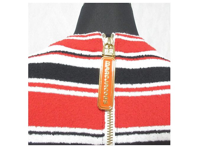 Pile Kleid MARC JACOBS Schwarz Weiß Rot - Ansicht 5