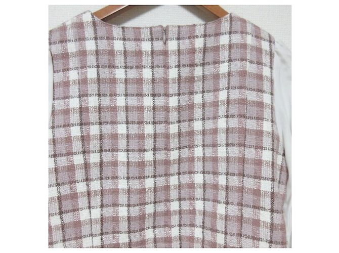 Autre Marque BLUE LABEL CRESTBRIDGE Conjunto de Tweed de Verano Rosa Beige - vista 5