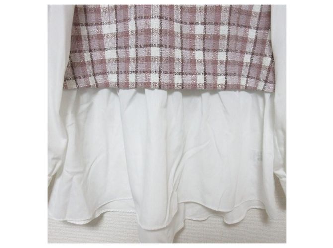 Autre Marque BLUE LABEL CRESTBRIDGE Conjunto de Tweed de Verano Rosa Beige - vista 7