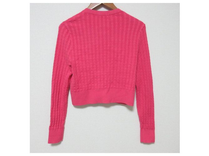 Autre Marque ANAYI Mini Cable Knit Cardigan Rosa - vista 2