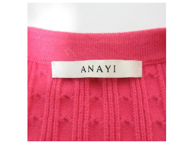 Autre Marque ANAYI Mini Cable Knit Cardigan Rosa - vista 7