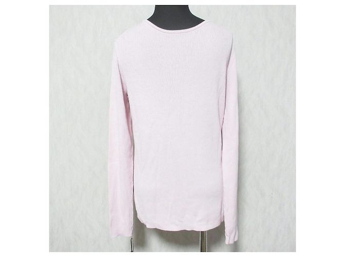 Autre Marque Top a coste Grace Class con logo ricamato Rosa - vista 2