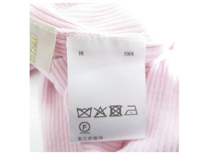 Autre Marque Top a coste Grace Class con logo ricamato Rosa - vista 9