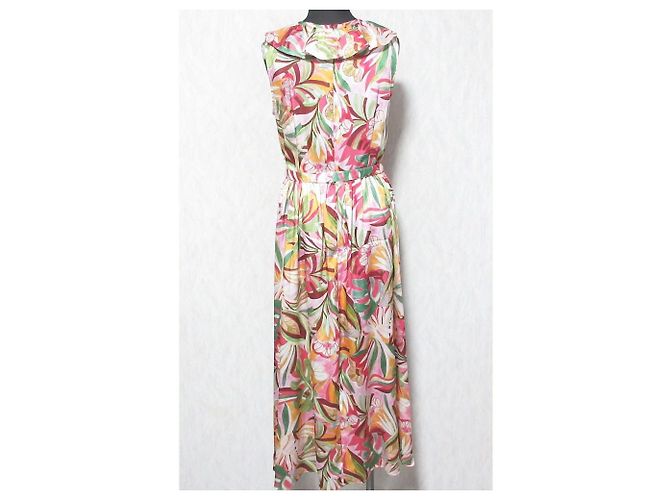Autre Marque GRACE CONTINENTAL Kleid mit Blattprint Pink - Ansicht 2