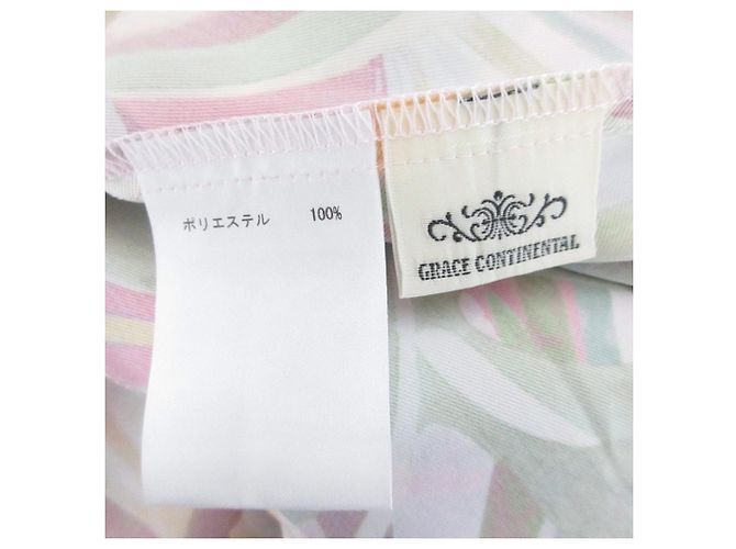 Autre Marque GRACE CONTINENTAL Kleid mit Blattprint Pink - Ansicht 5