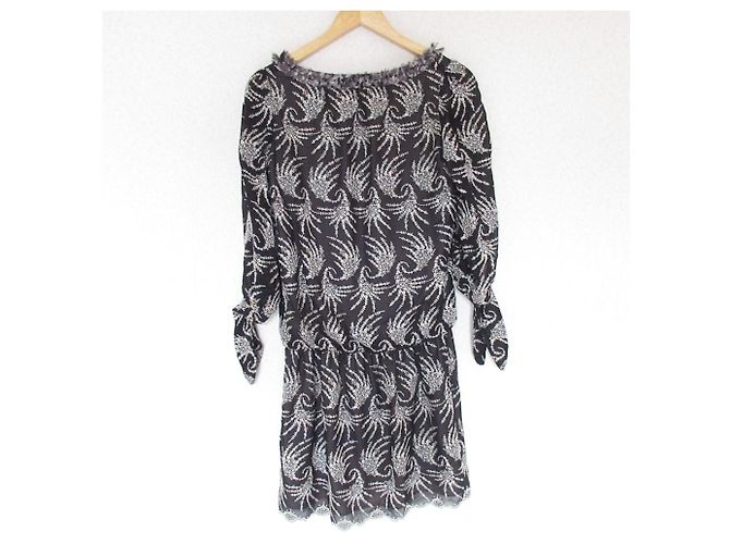 Autre Marque TOCCA Besticktes Kleid Schwarz - Ansicht 2