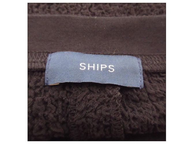 Autre Marque Vestido de seersucker elástico SHIPS Negro - vista 7