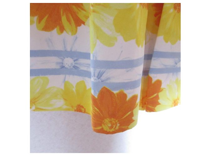 Autre Marque Vestido com Estampa Floral Chesty Amarelo Azul claro - vista 6