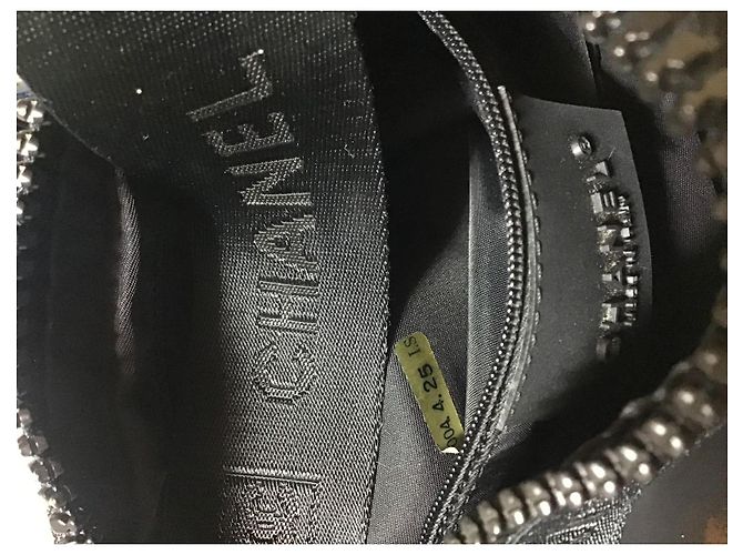 Borsa Boston Chanel Sports Line in nylon nera Nero - vista 13