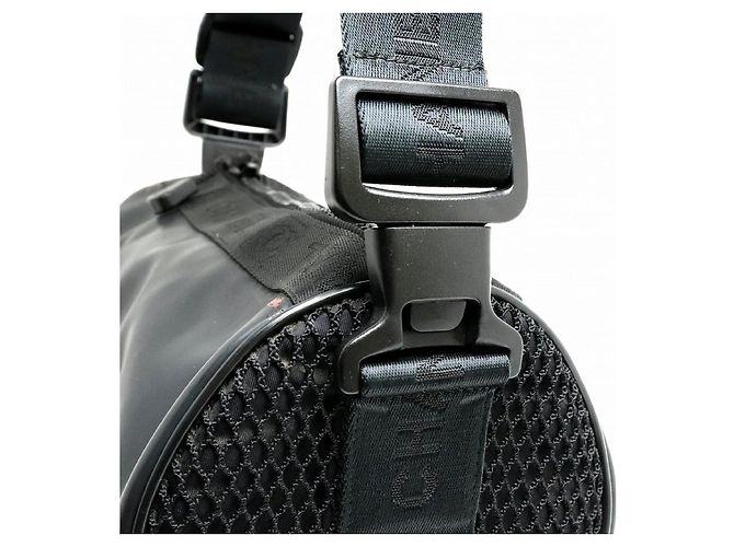 Borsa Boston Chanel Sports Line in nylon nera Nero - vista 5