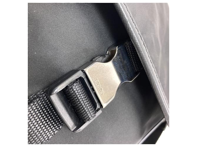 Borsa a tracolla Prada in nylon Nero - vista 11